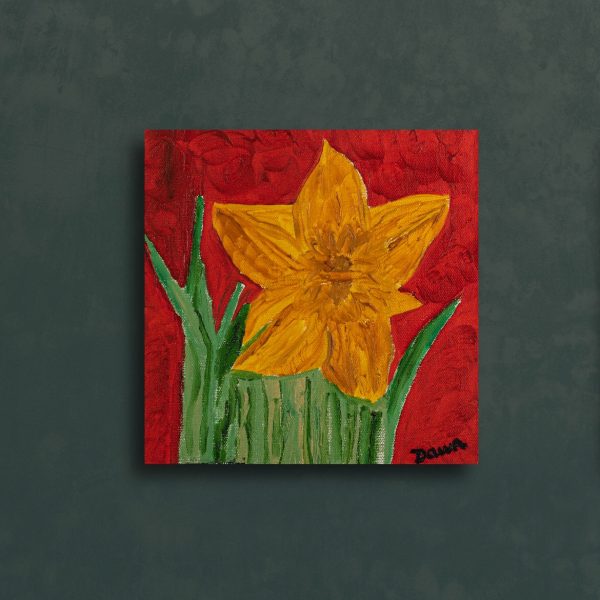 Daffodil I Oil Painting by Dawn M. Wayand