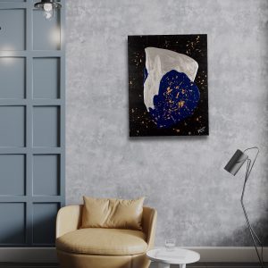 The Deep Blue Acrylic Painting by Dawn M. Wayand