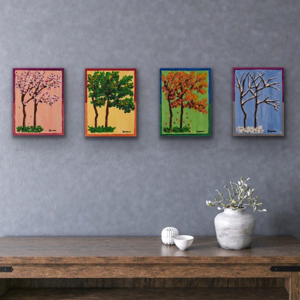 The Four Seasons II Acrylic Paintings by Dawn M. Wayand