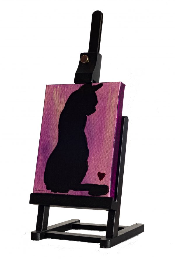 A Cat's Love I Acrylic Painting on Canvas by Dawn M. Wayand