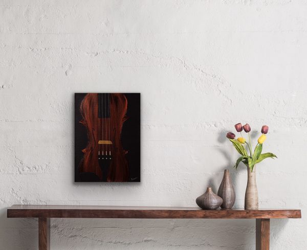 Violin Candid I Acrylic Painting by Dawn M. Wayand