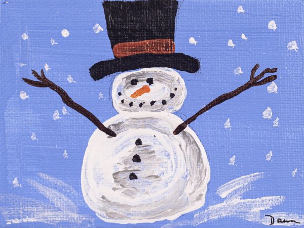 Frosty I Acrylic Painting by Dawn M. Wayand