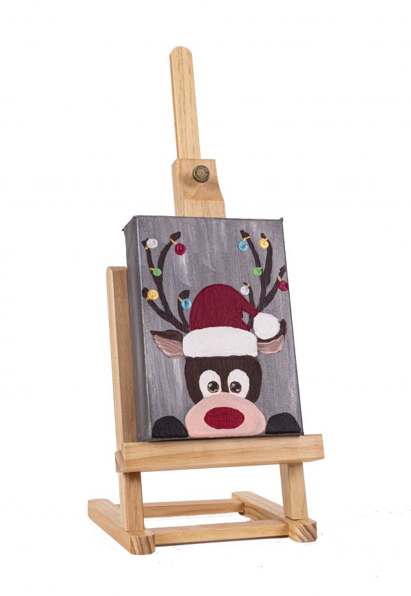 Rudolph II Acrylic Painting by Dawn M. Wayand