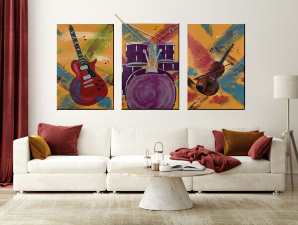 At the Concert I Acrylic and Mixed Media Paintings by Dawn M. Wayand