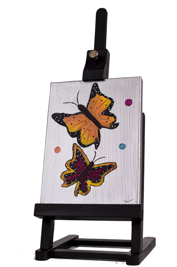 Morning Butterflies I Acrylic Painting by Dawn M. Wayand