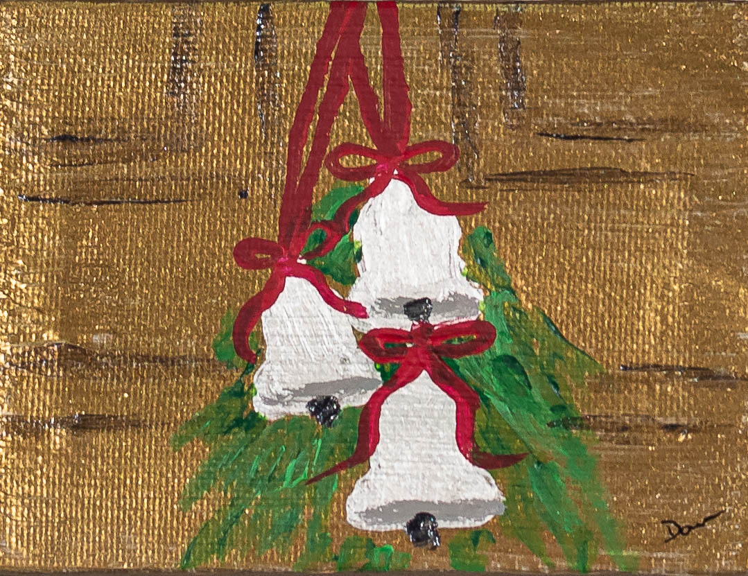 Silver Bells I Acrylic Painting by Dawn M. Wayand