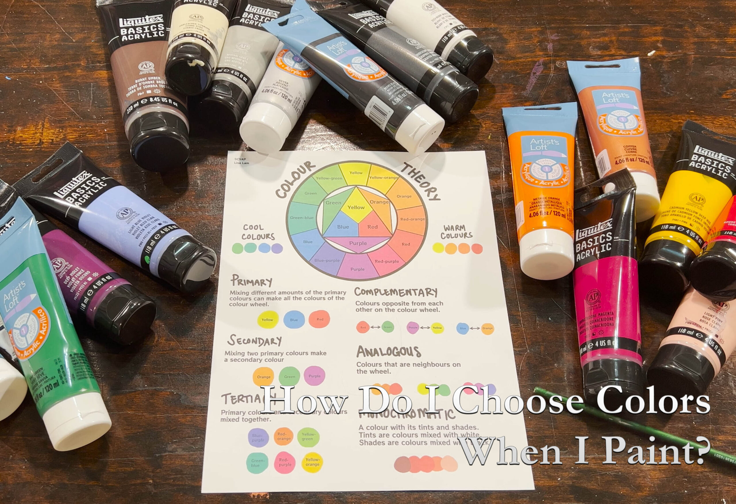 How Do I Choose Paint Colors When I Start a New Painting by Dawn M. Wayand