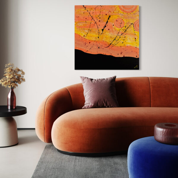 Broken Horizon I - Acrylic on Canvas Painting by Dawn M. Wayand