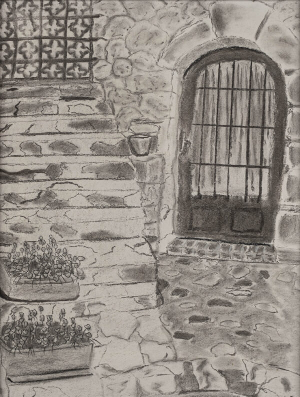 Eze I - Charcoal Drawing by Dawn M. Wayand