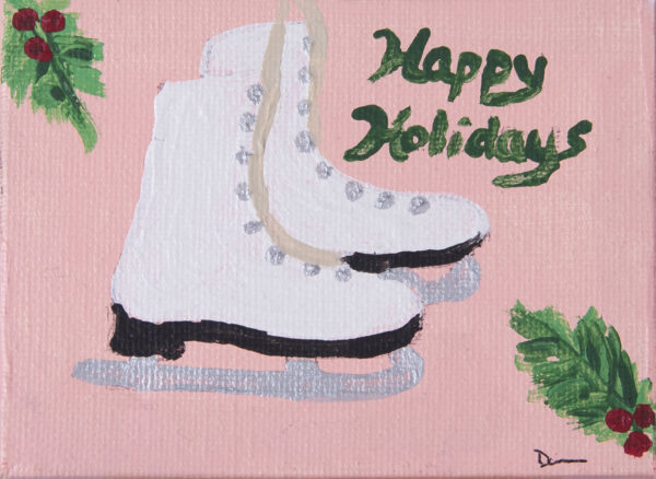 Holiday Skates I - Acrylic Painting by Dawn M. Wayand